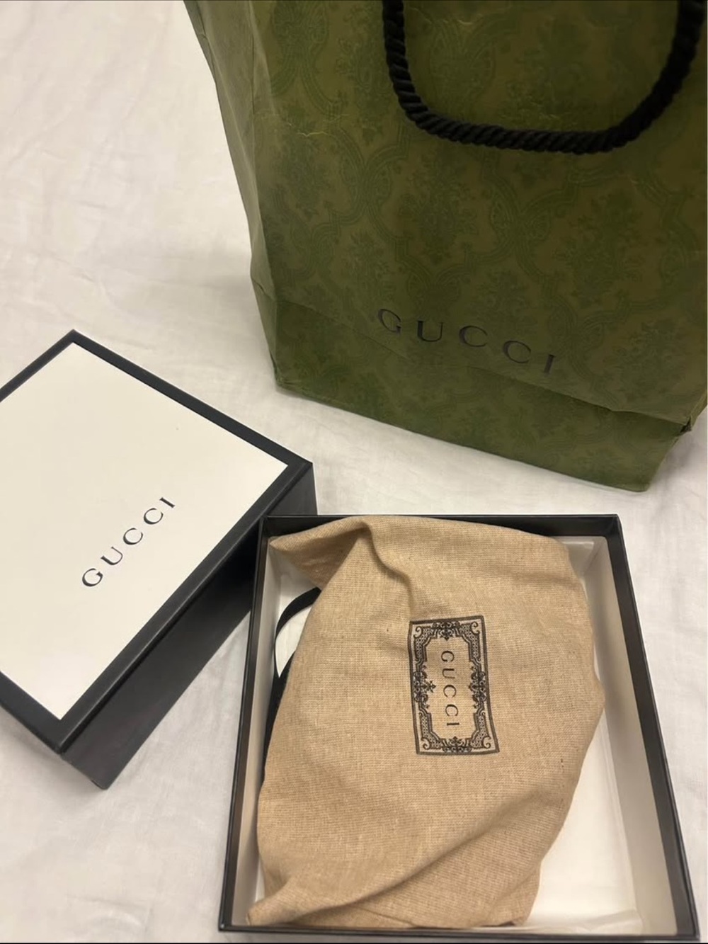 Gucci Black Leather Belt with Gold Double G Buckle - Picture 2 of 3